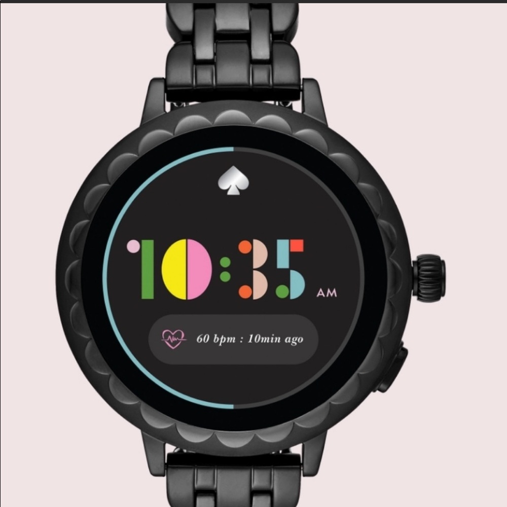 Kate SpadeScallop Smartwatch Black Stainless Steel